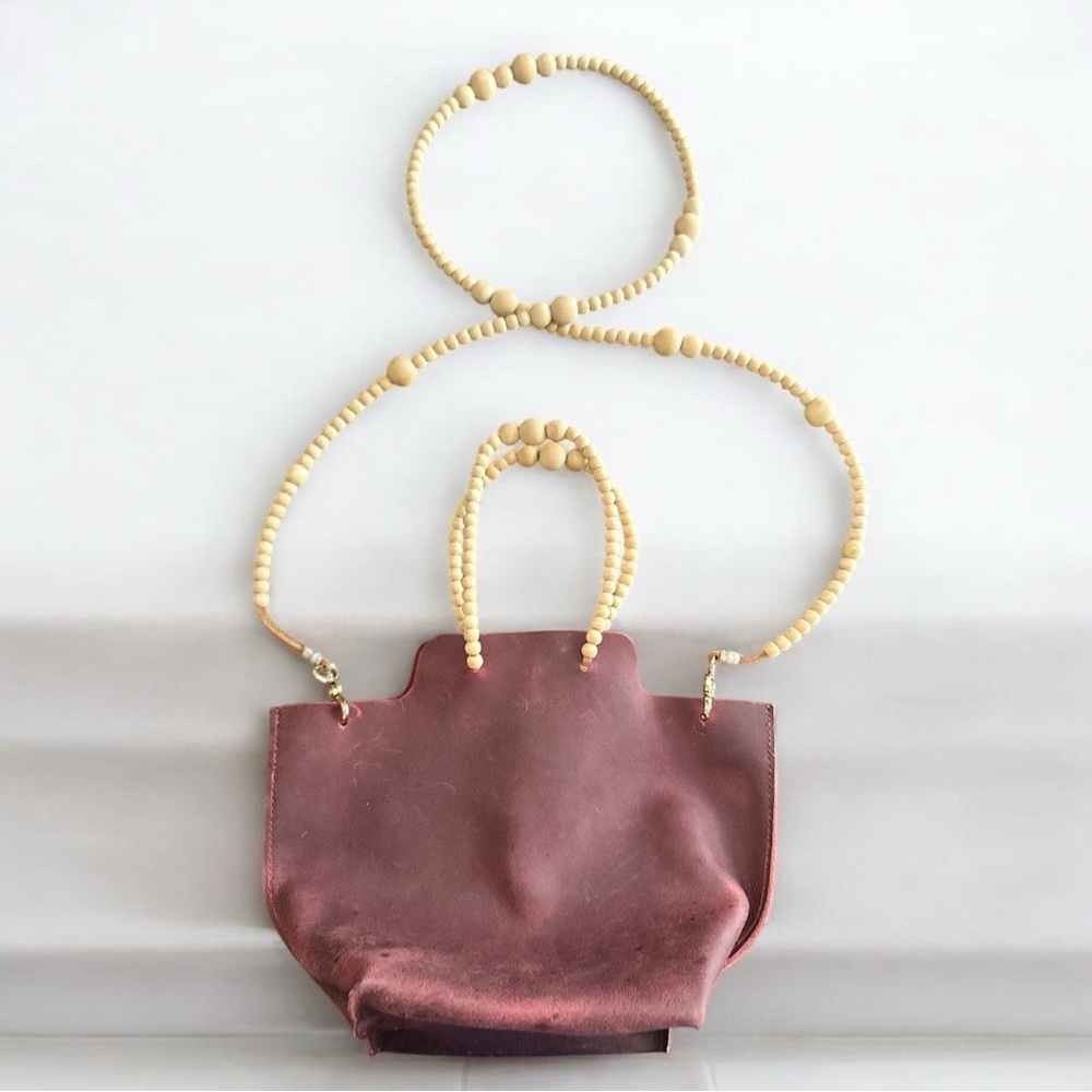 Vintage leather 1970's bag